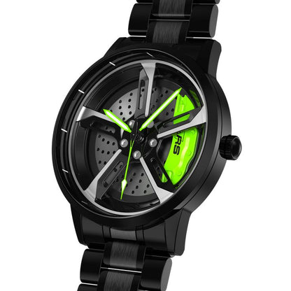 Alloy wheel Gyro Watch
